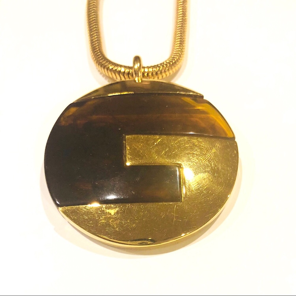 Givenchy GILT Logo Pendant Necklace